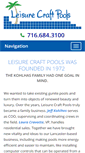 Mobile Screenshot of leisurecraftpools.com